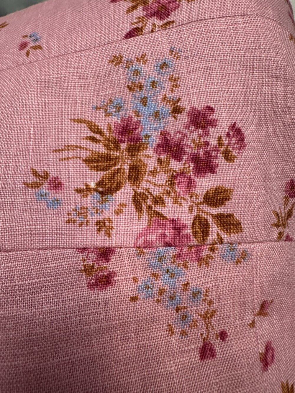 Reformation Darci Linen Top Secrect Pink Floral 6 - Picture 4 of 7